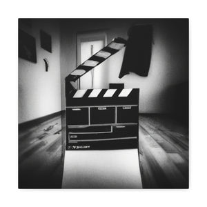 "Cinematic Clapboard Choreography" - Canvas