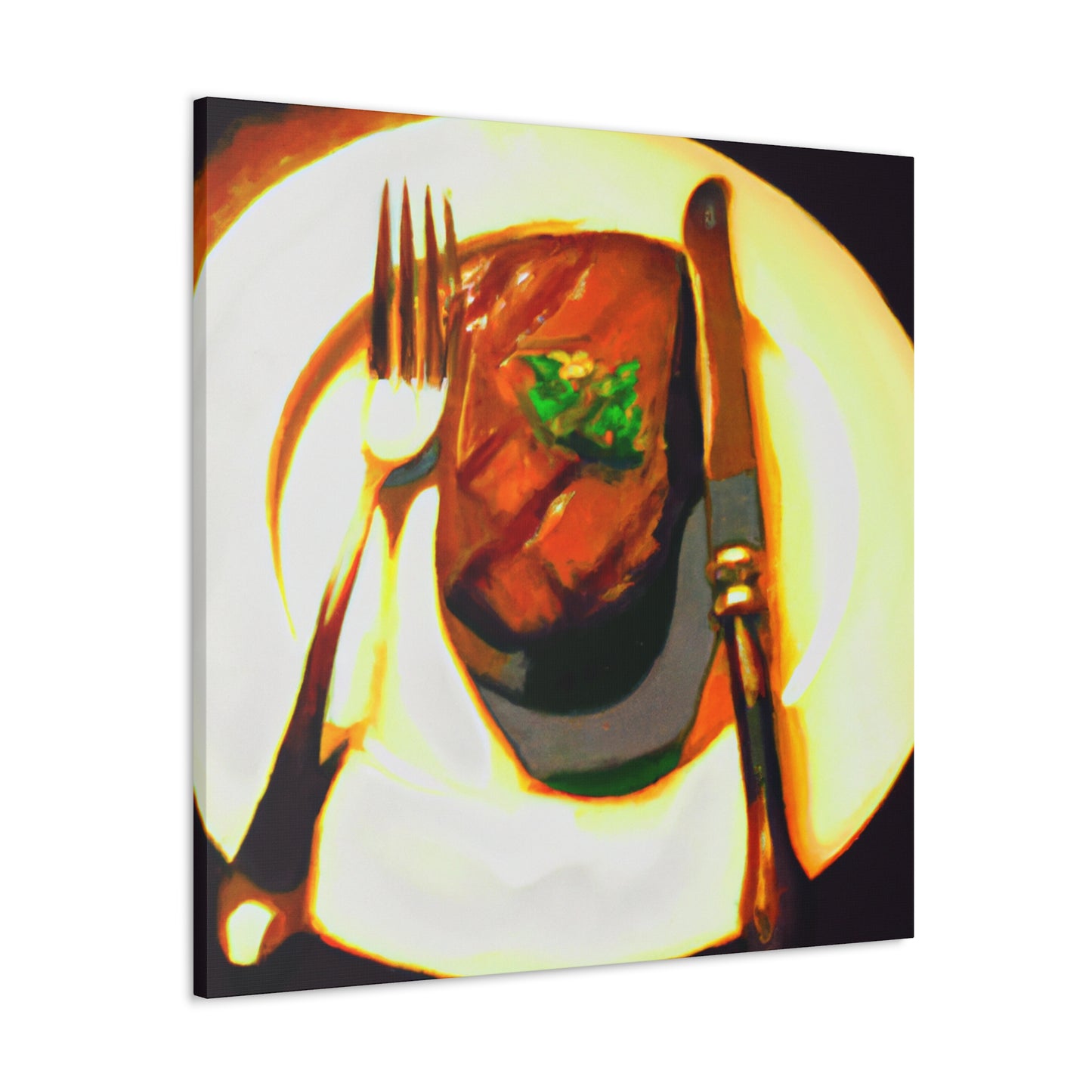 "Steak Sizzling Supremacy" - Canvas