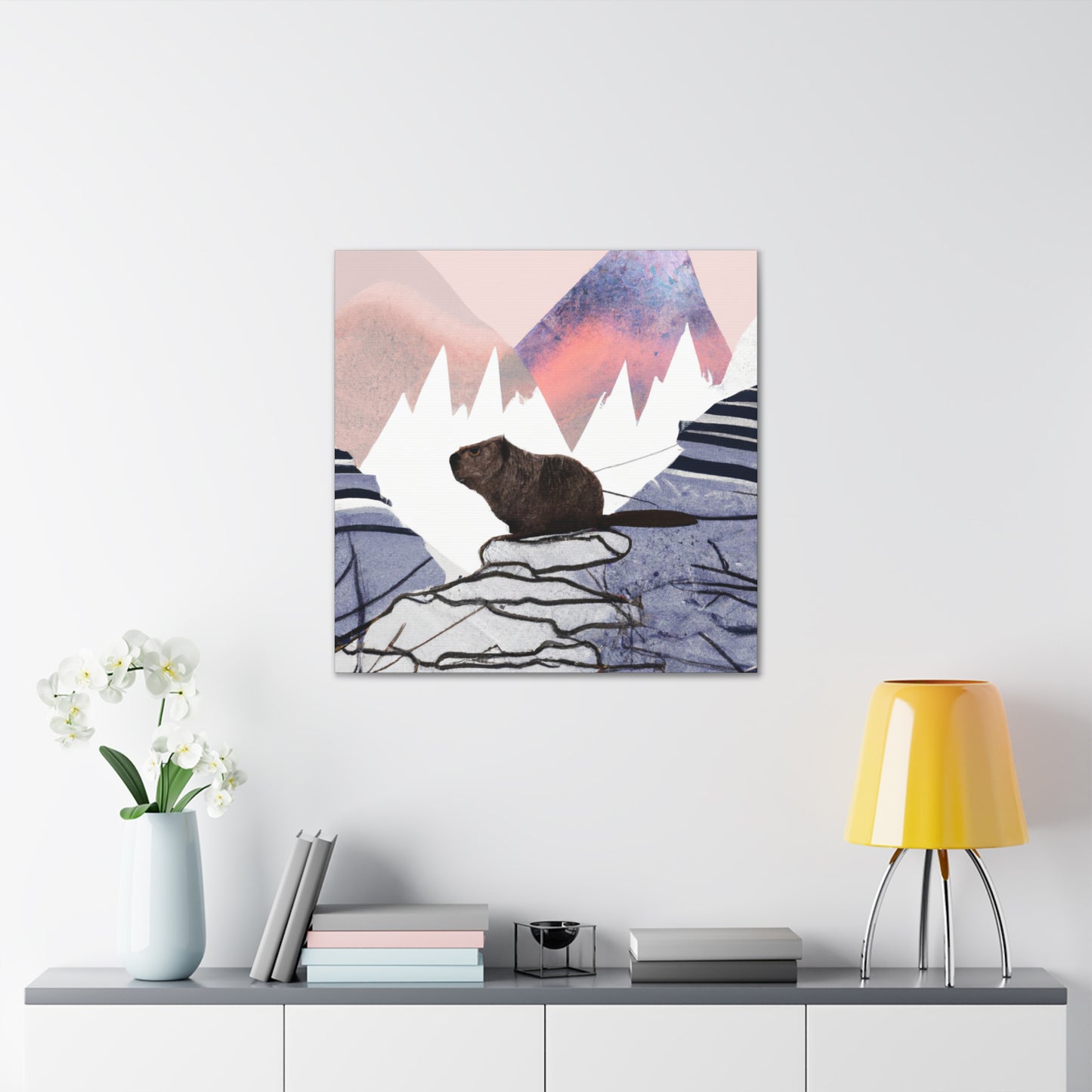 Beaver's Stillness Scene - Canvas