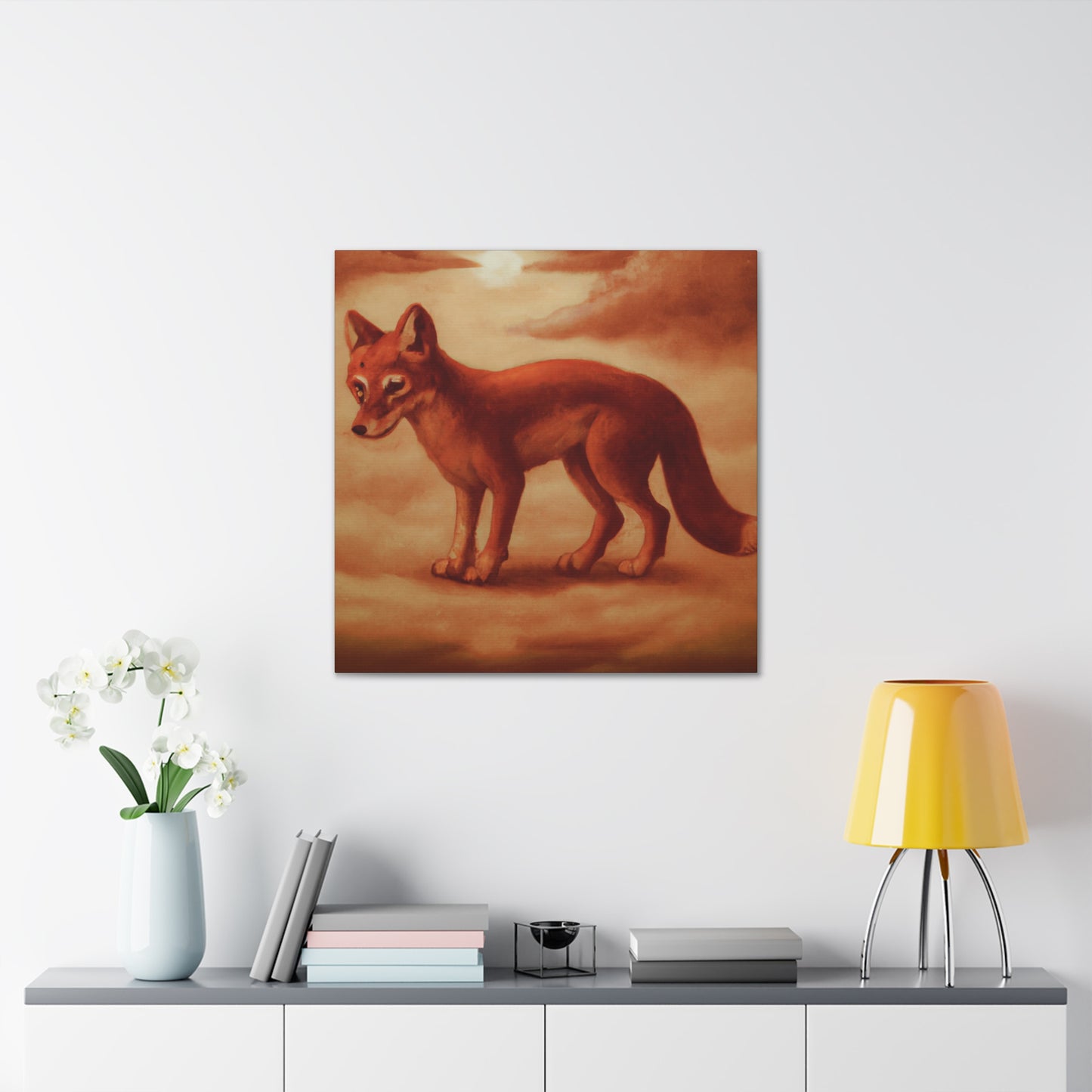 "Dhole in Repose" - Canvas