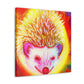 Hedgehog in Bloom. - Canvas