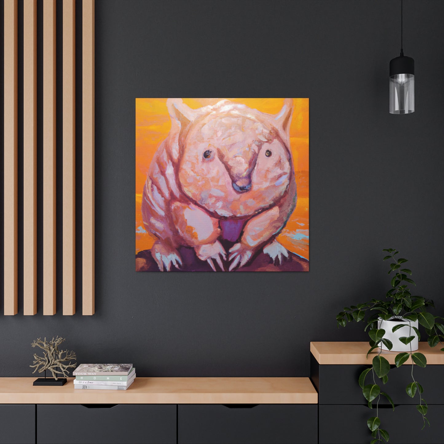 "Wombats in Wonderland" - Canvas