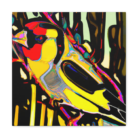 "American Goldfinch Flight" - Canvas