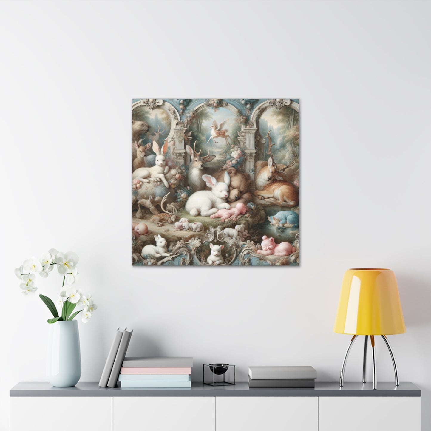 Slumbering Forest Creatures - Canvas