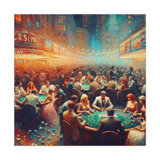 "Gambling Euphoria Unleashed" - Canvas