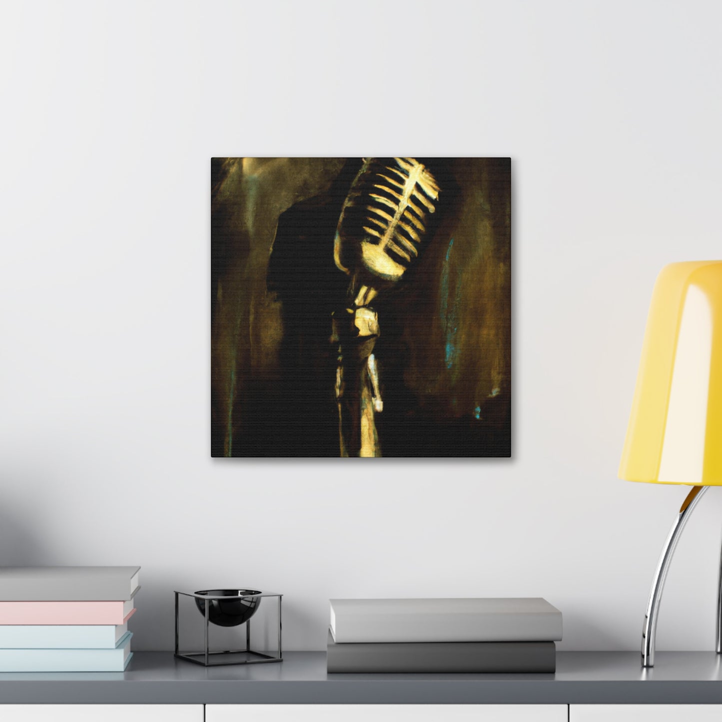 "The Musician's Microphone" - Canvas