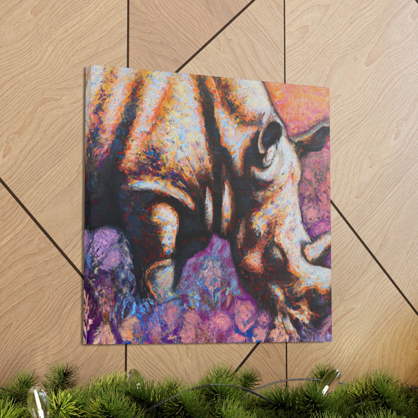 "Majestic Rhinoceros Serenity" - Canvas