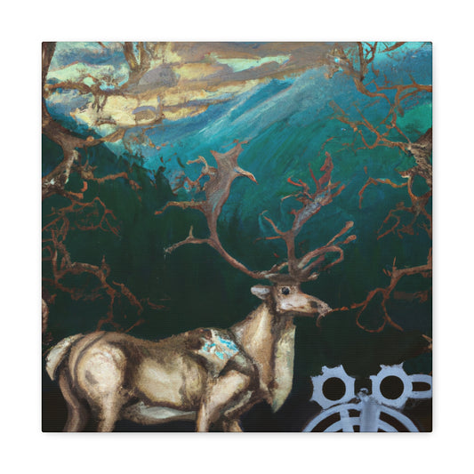 Steampunk Stag Spectacle - Canvas