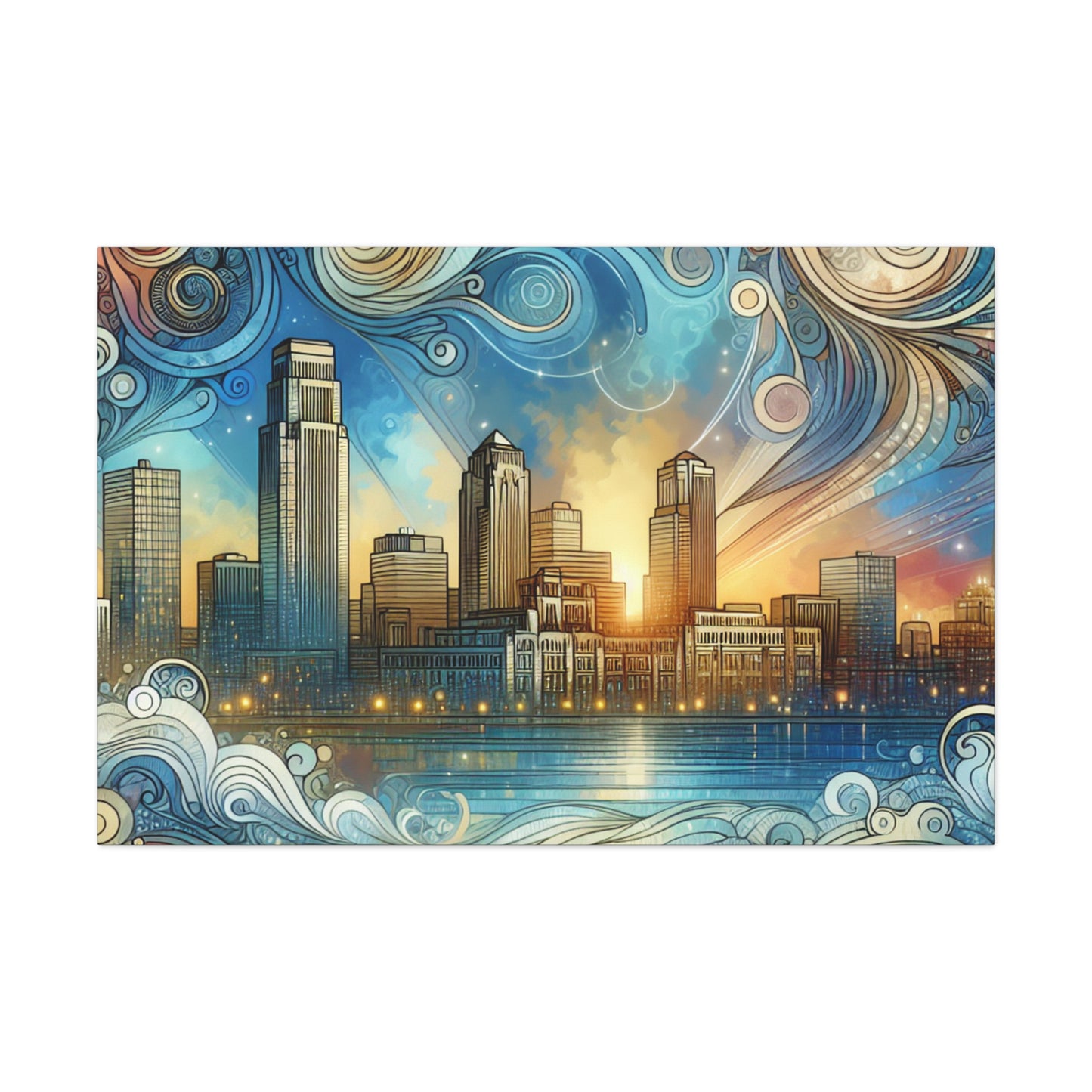 "Enchanting Omaha Serenade" - Canvas