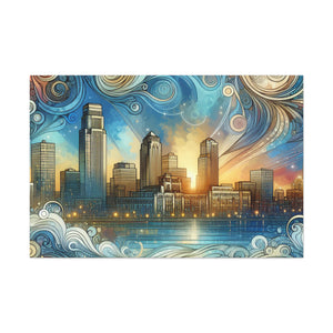 "Enchanting Omaha Serenade" - Canvas