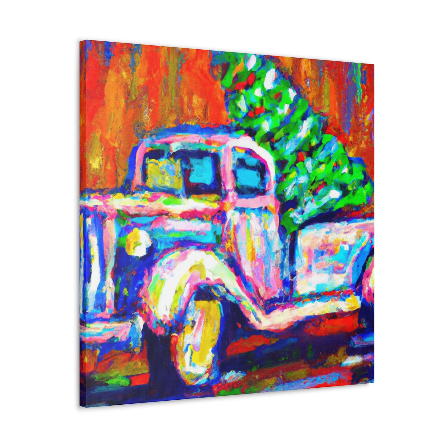 "Christmas Tree Fauvism Dream" - Canvas