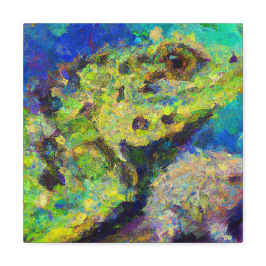 Lizard in Impressionism - Canvas