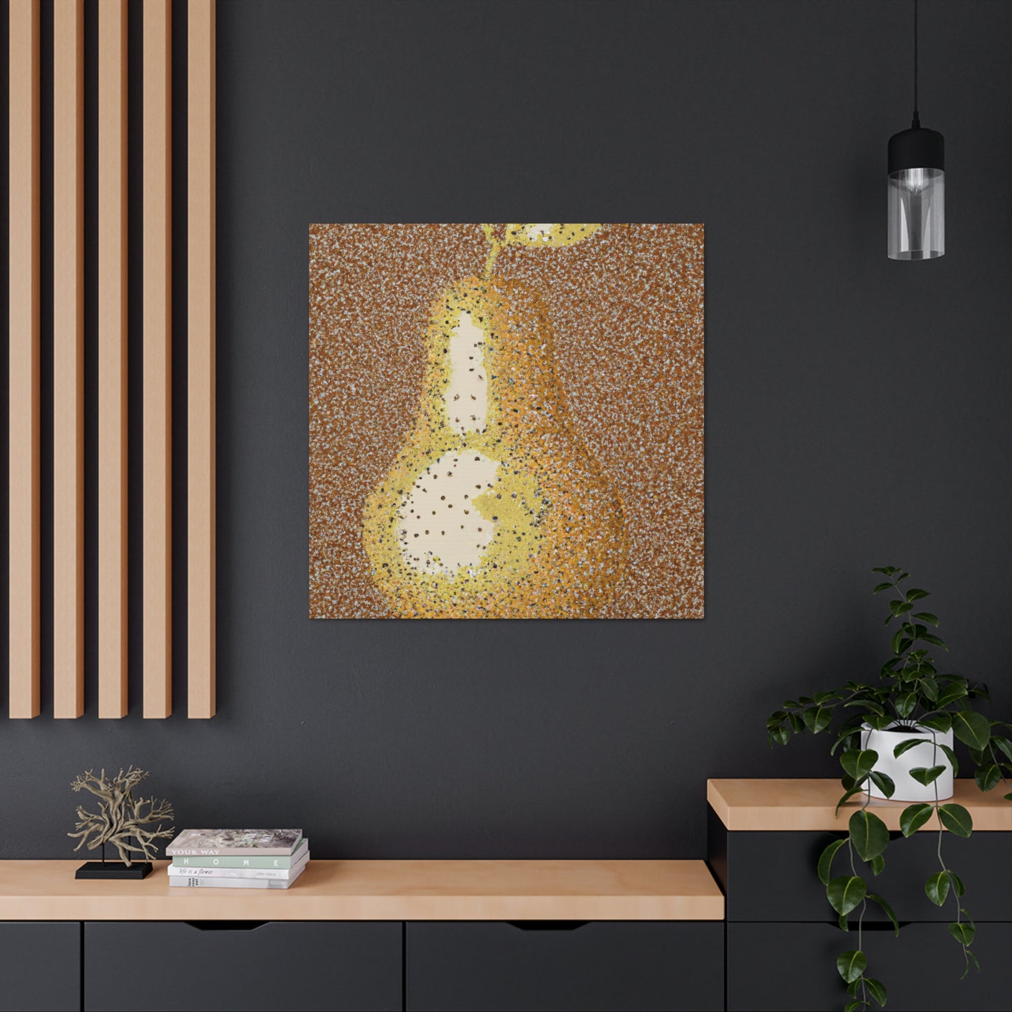 Pear in Pointsillism - Canvas