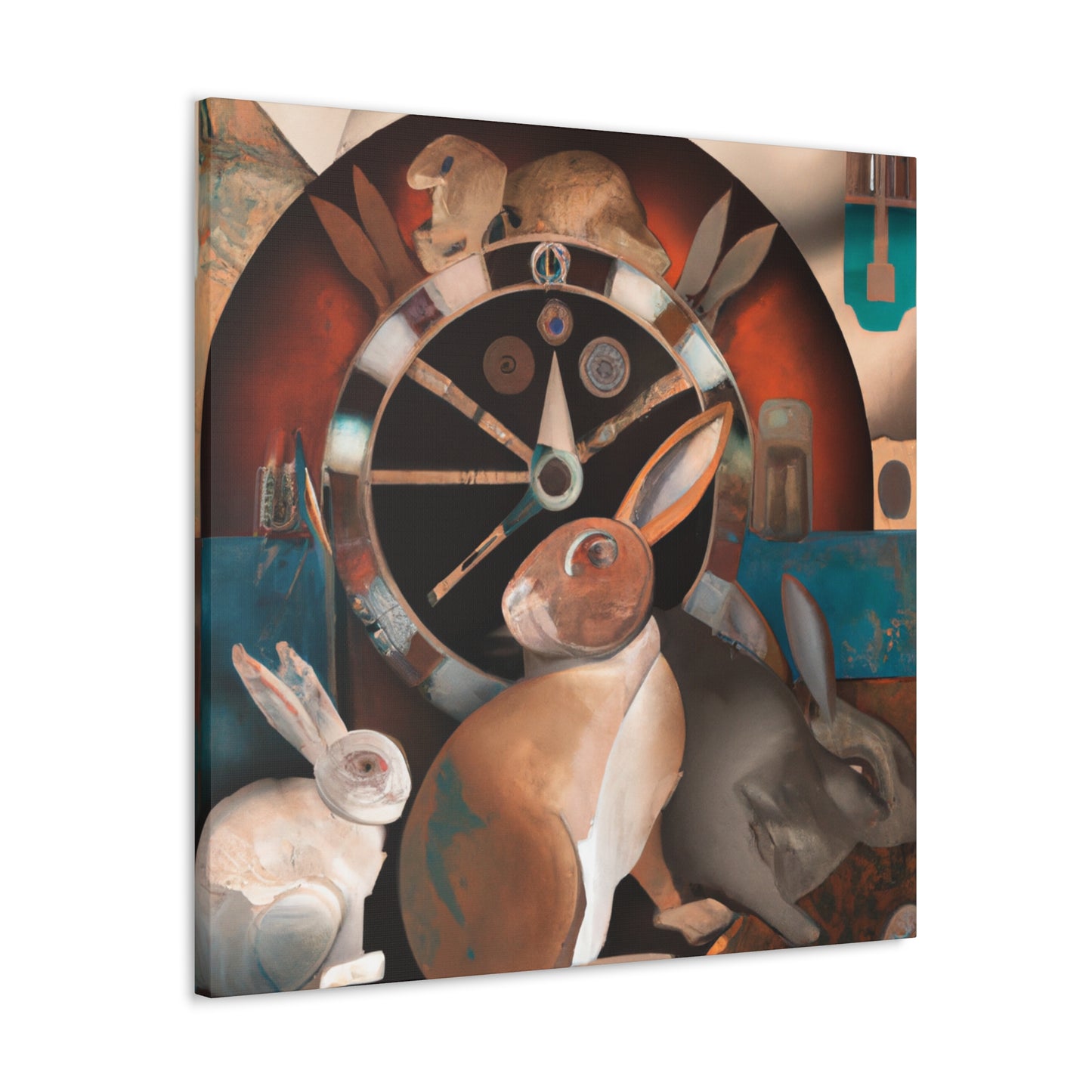 "Rabbit in Art Deco" - Canvas