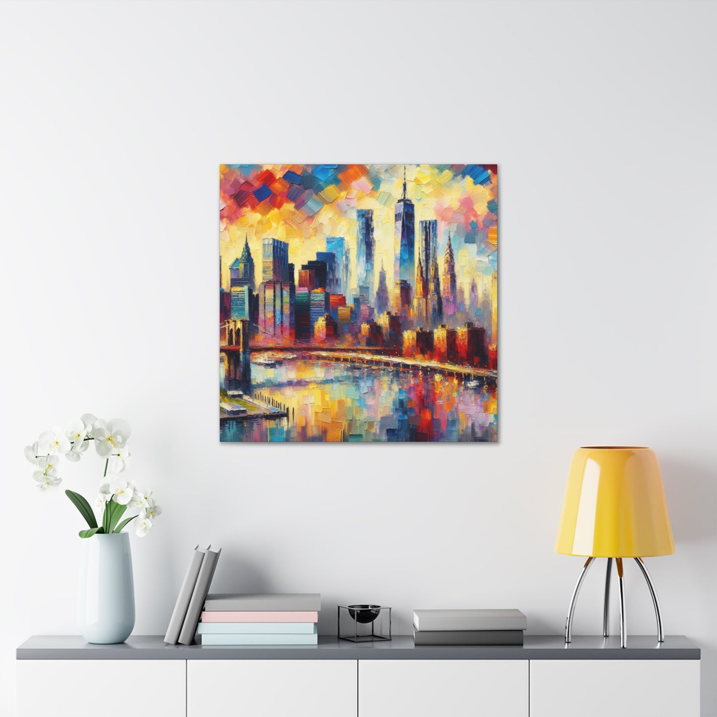 "Enchanting Melodies of Manhattan" - Canvas