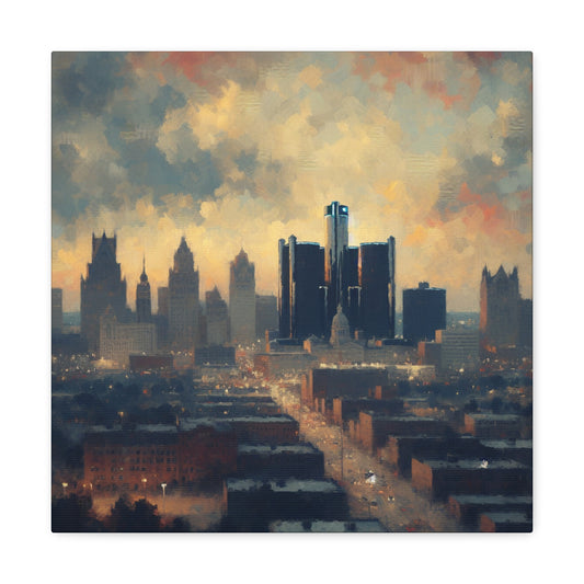 "Jewel of Renaissance: Detroit" - Canvas