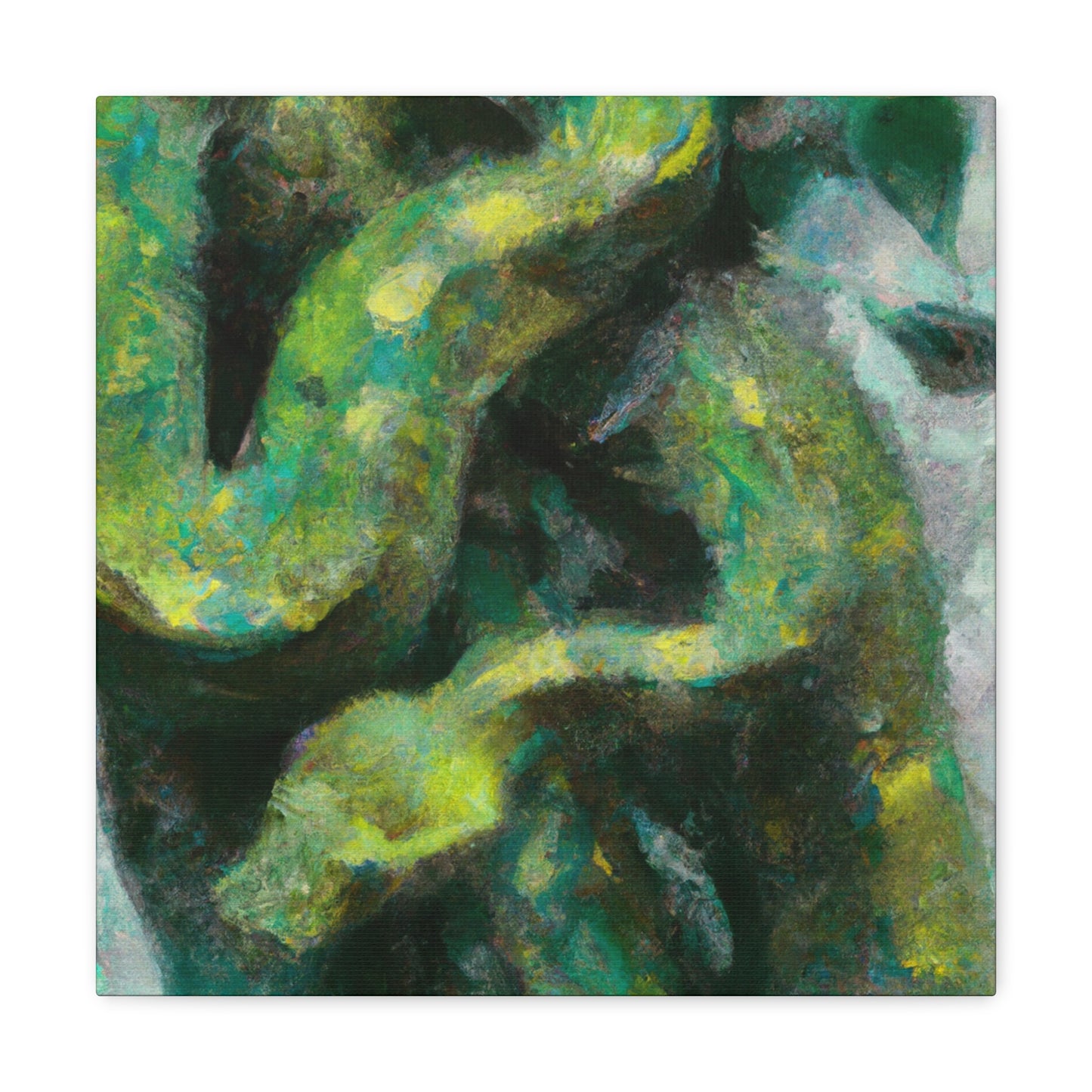 "Green Tree Python Vista" - Canvas