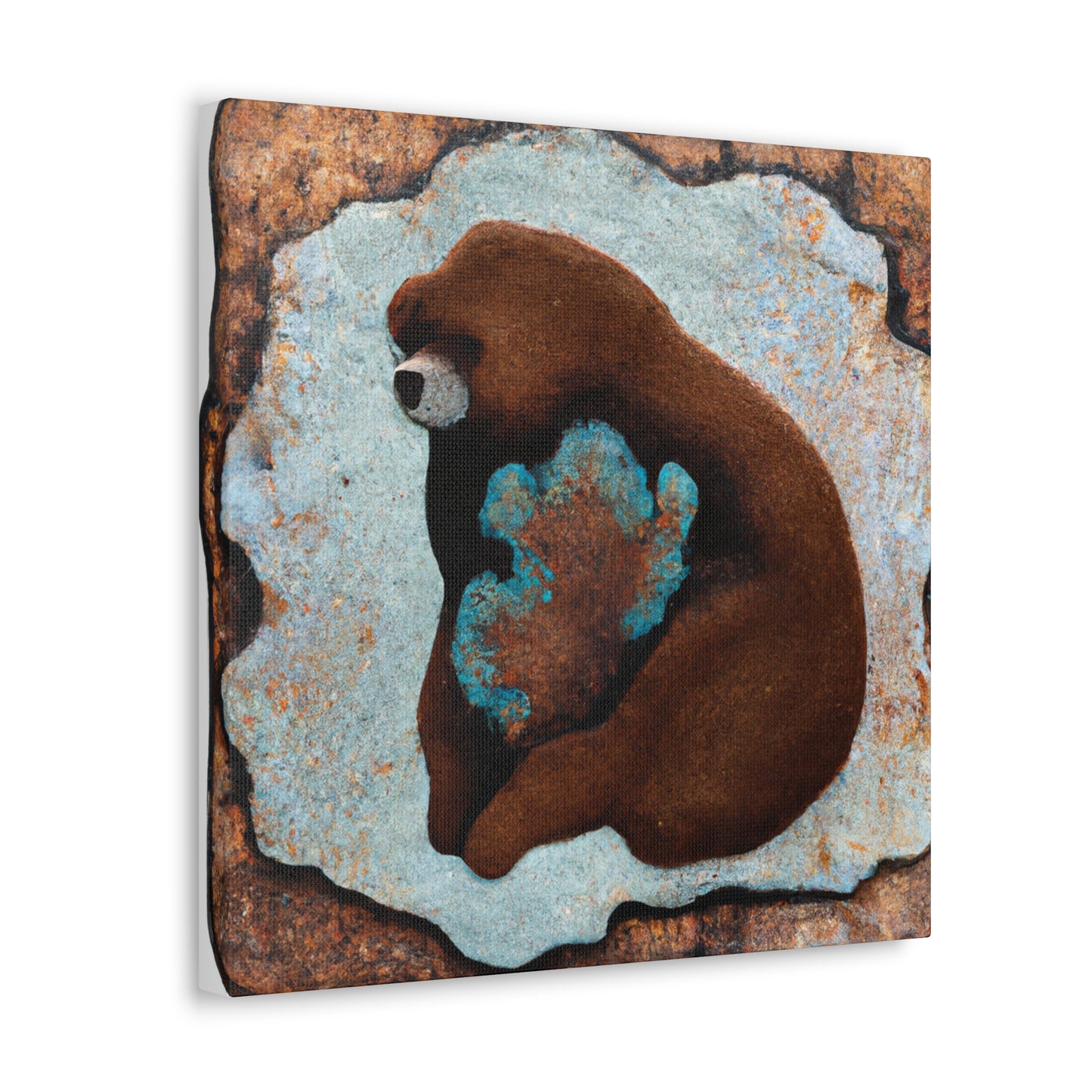 Grizzly in Regal Velvet - Canvas