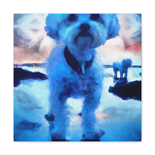 "Bichon Frise Bloom" - Canvas