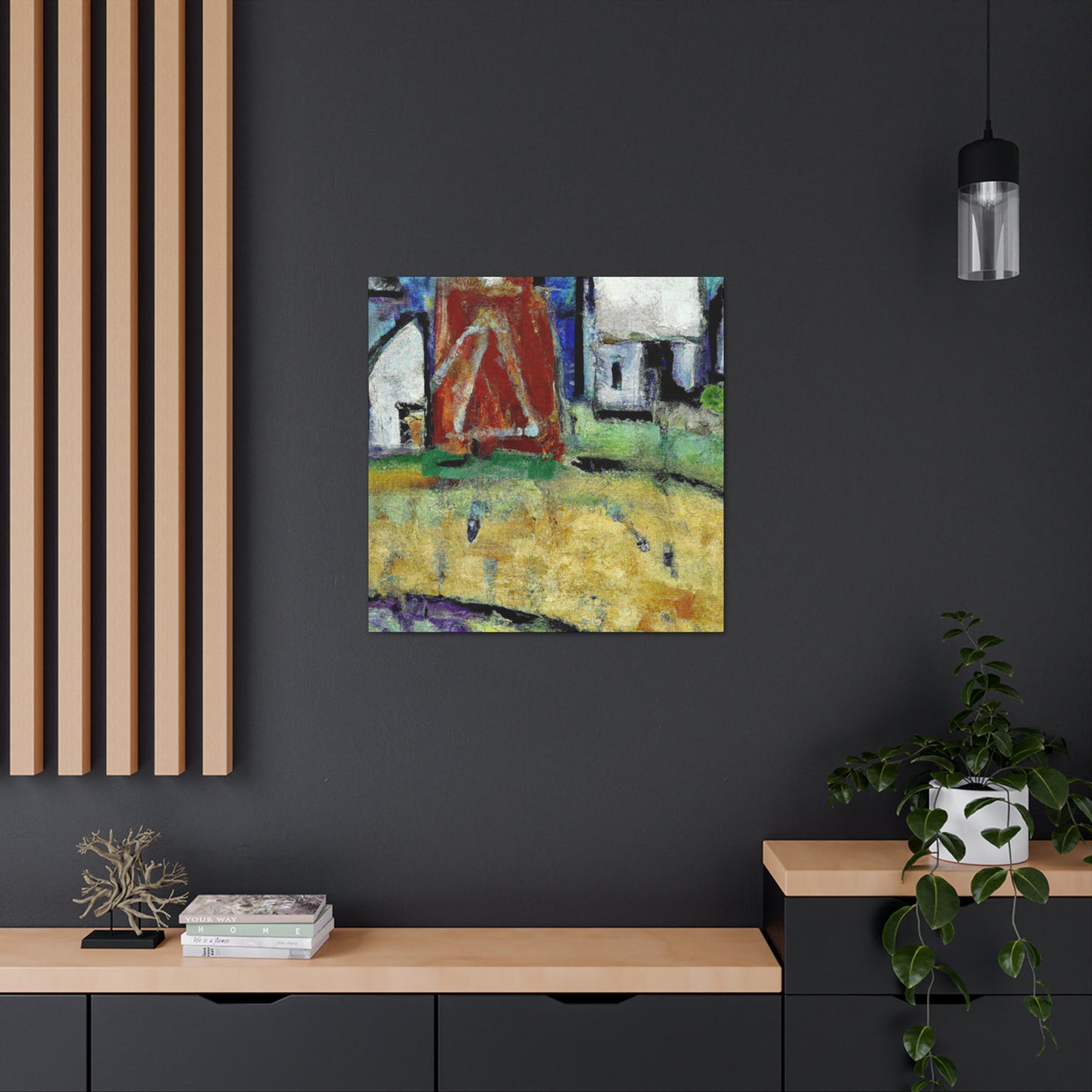 "Barn of Expressionist Joy" - Canvas