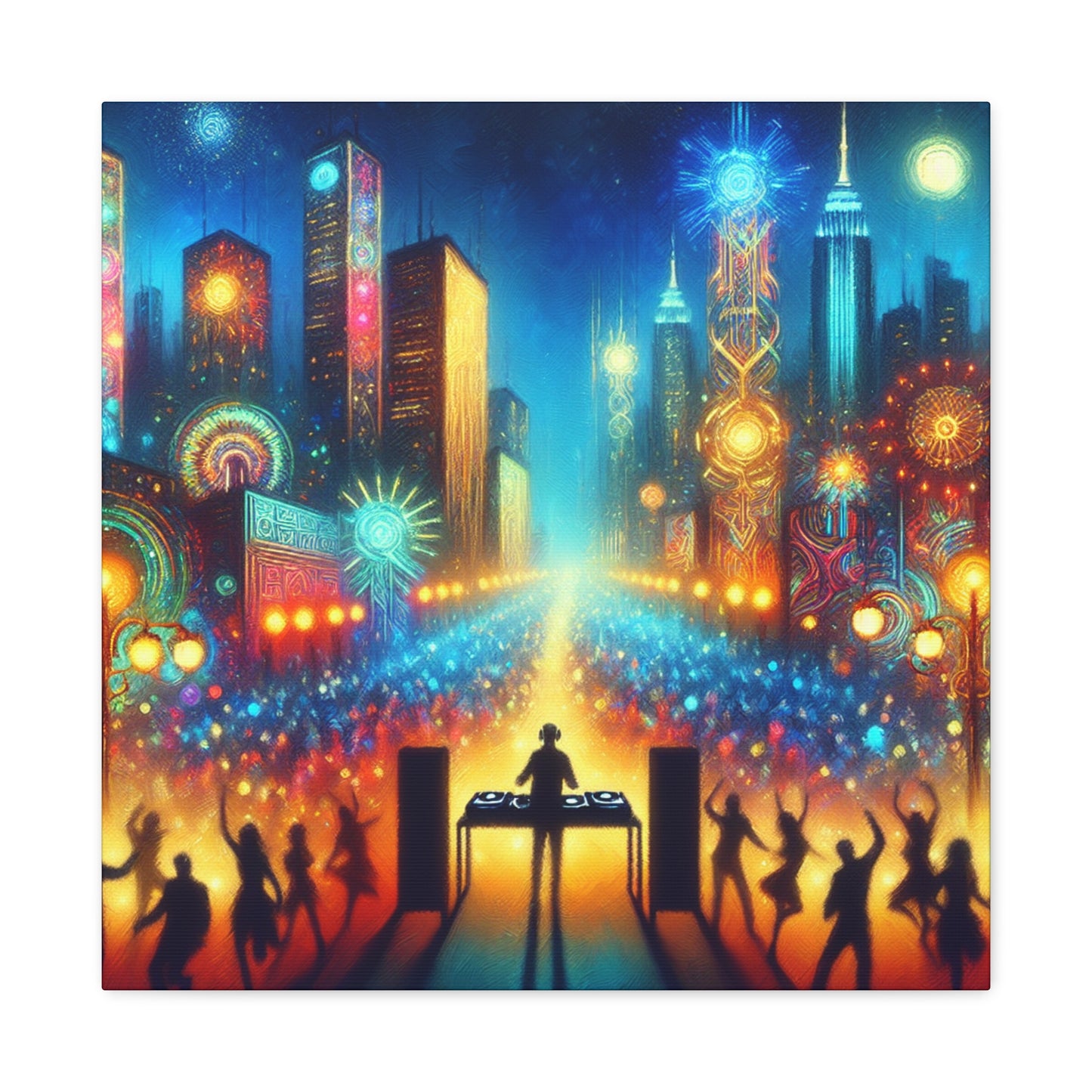 Euphoric Night Serenade - Canvas