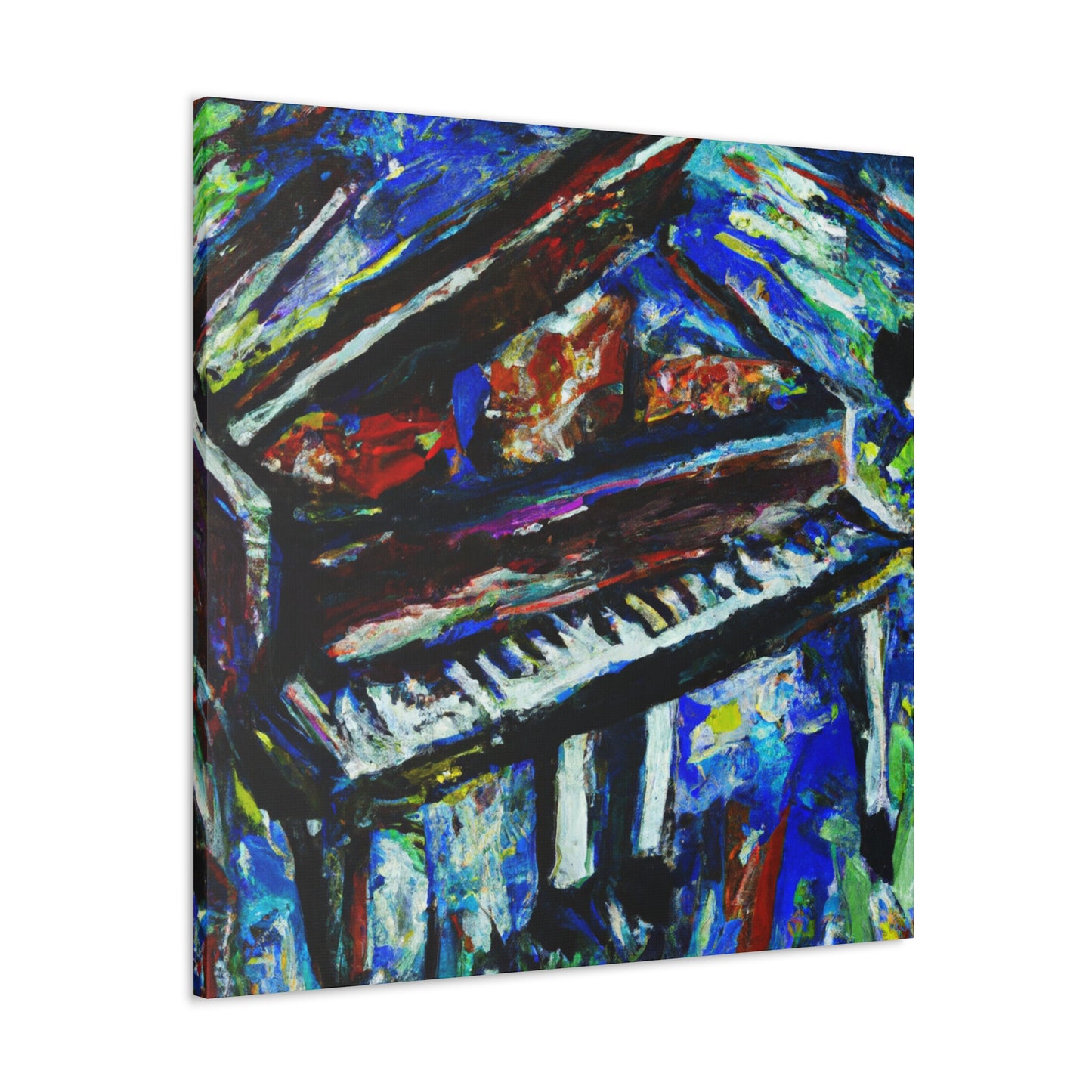 Piano Keys in Bloom - Canvas