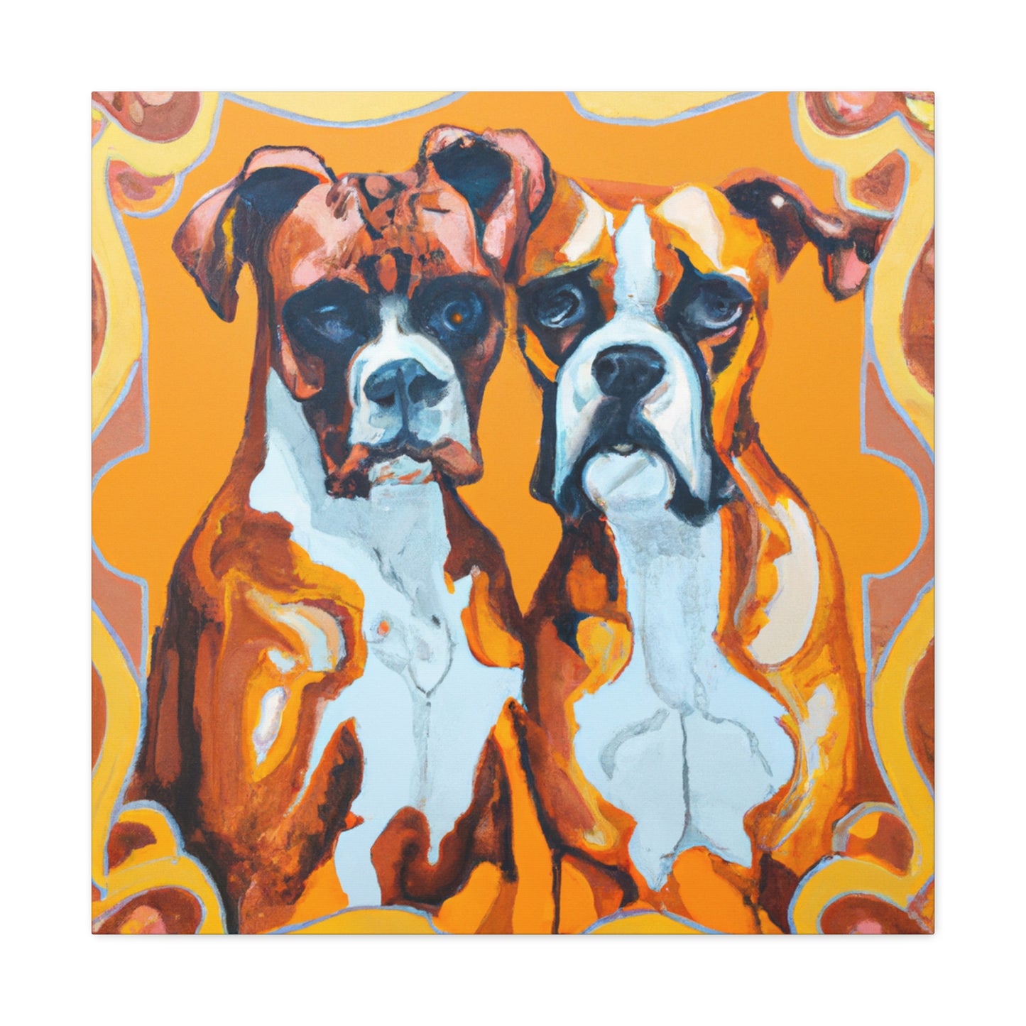 "Boxers in Motion Blur" - Canvas