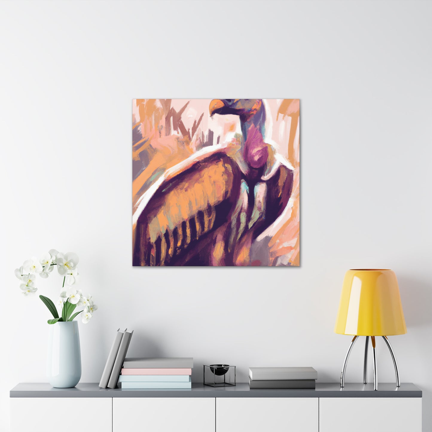 Vulture In Flightscape - Canvas