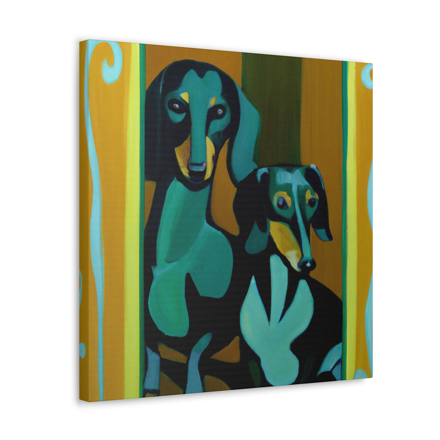 "Puppy Pal Dachshund" - Canvas