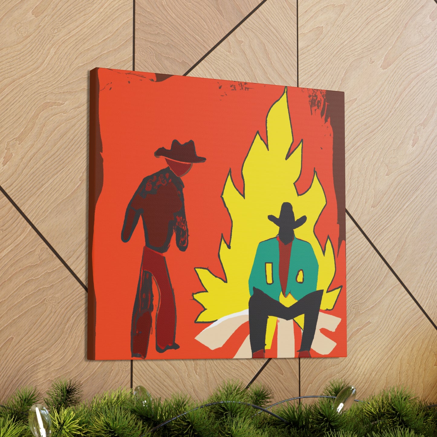 Campfire Night Illumination - Canvas