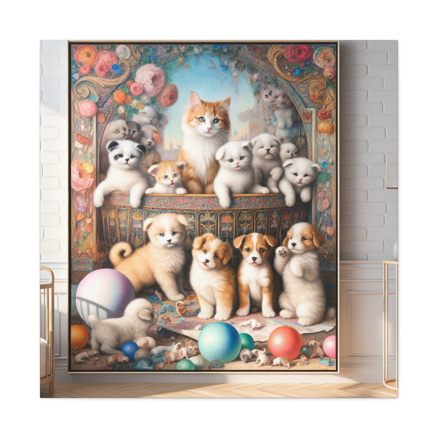 "Pawsome Pounce Parade" - Canvas