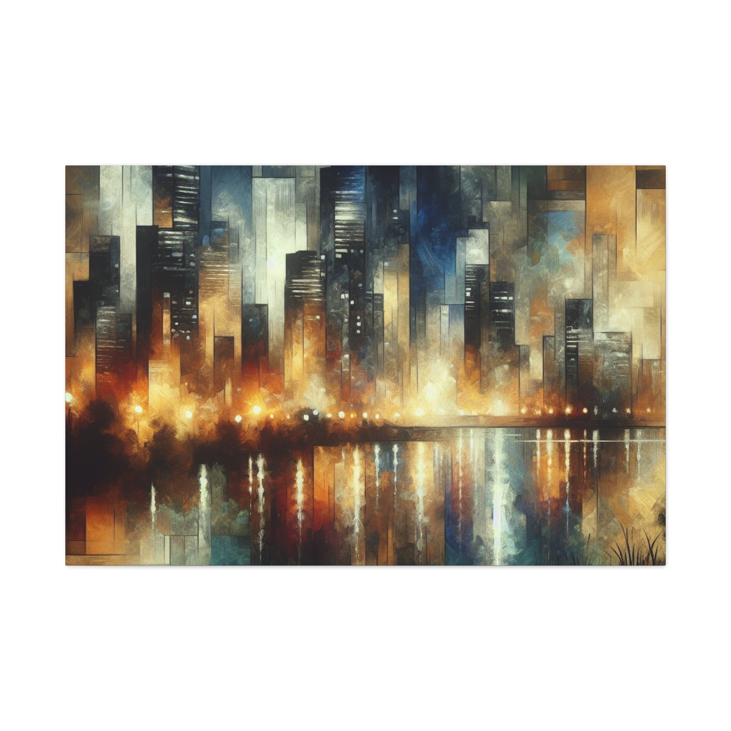 "Midnight Metropolis Movement" - Canvas