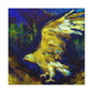 Golden Eagle Flight. - Canvas