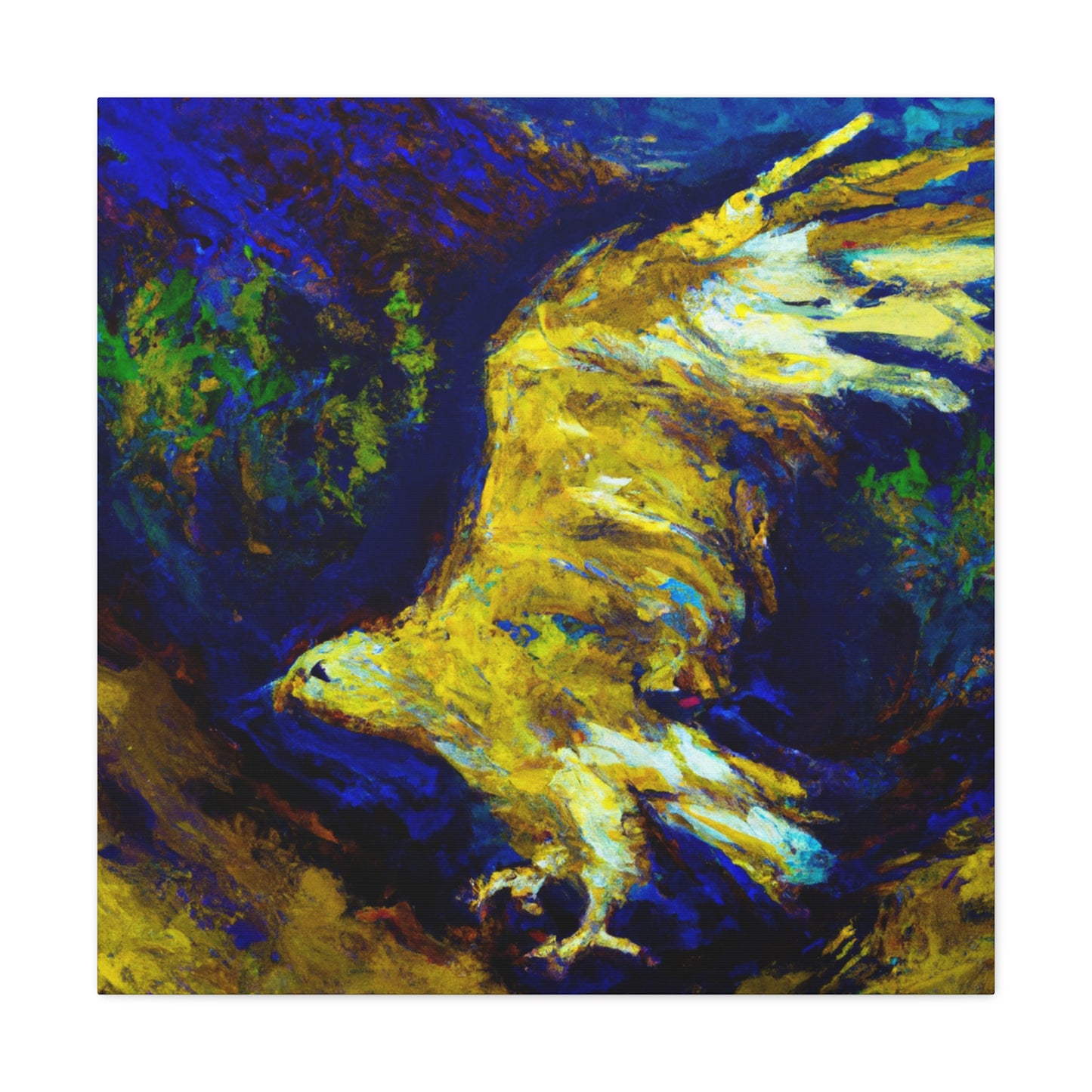 Golden Eagle Flight. - Canvas