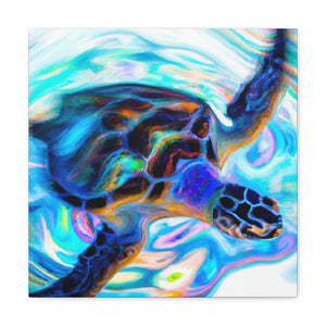 Sea Turtle Mural. - Canvas