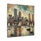 "Harbor Hues of Boston" - Canvas