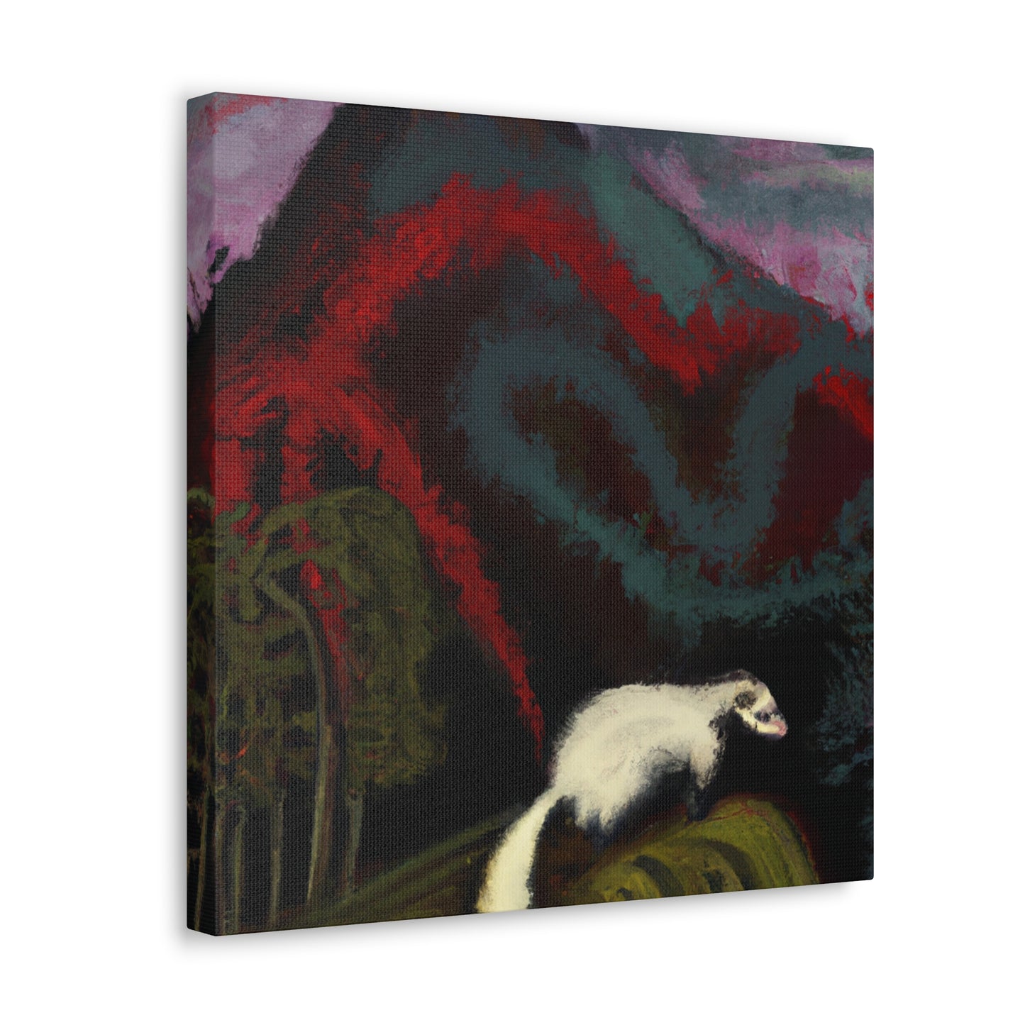 "Skunk's Colorful Parade" - Canvas