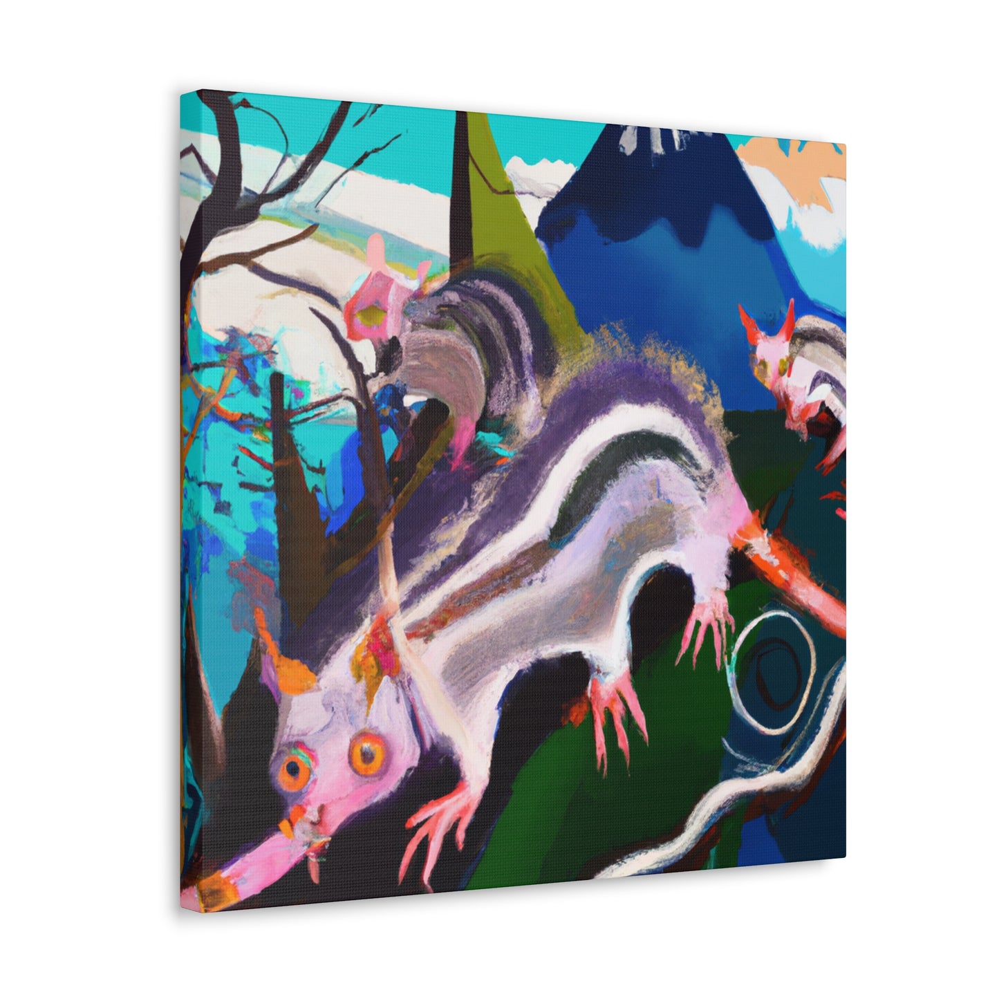 "Opossum Among Dreamscapes" - Canvas