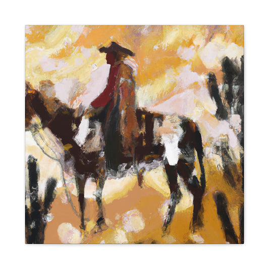 "Herding the Cowboys Home" - Canvas