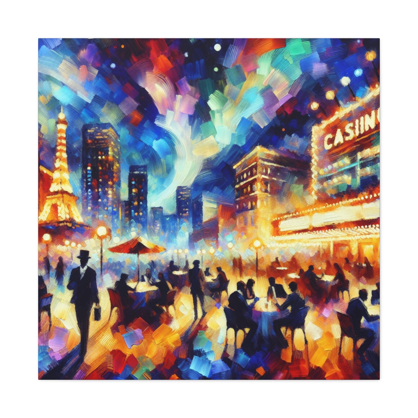 Colorful Casino Chaos - Canvas