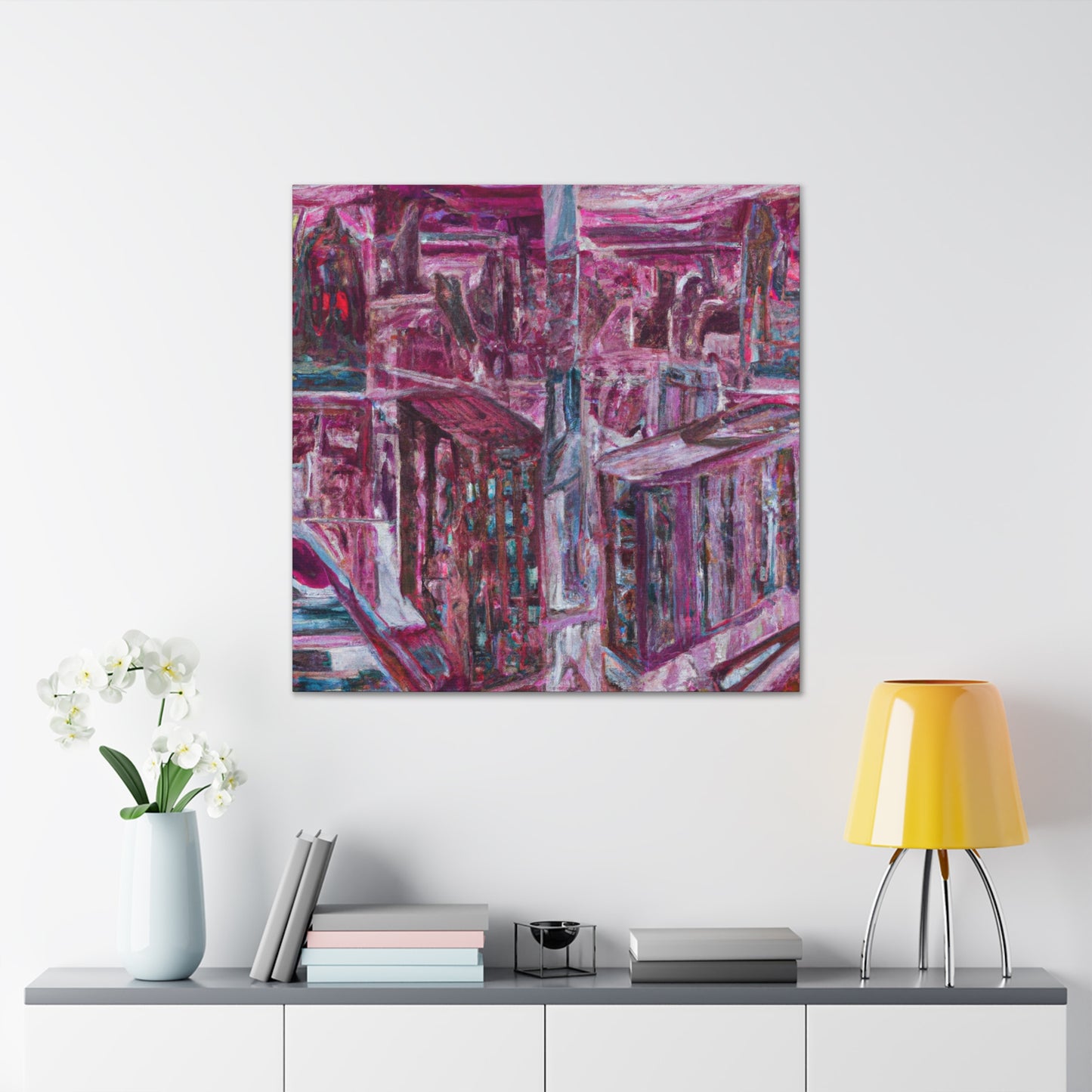 "Renaissance Street Fresco" - Canvas