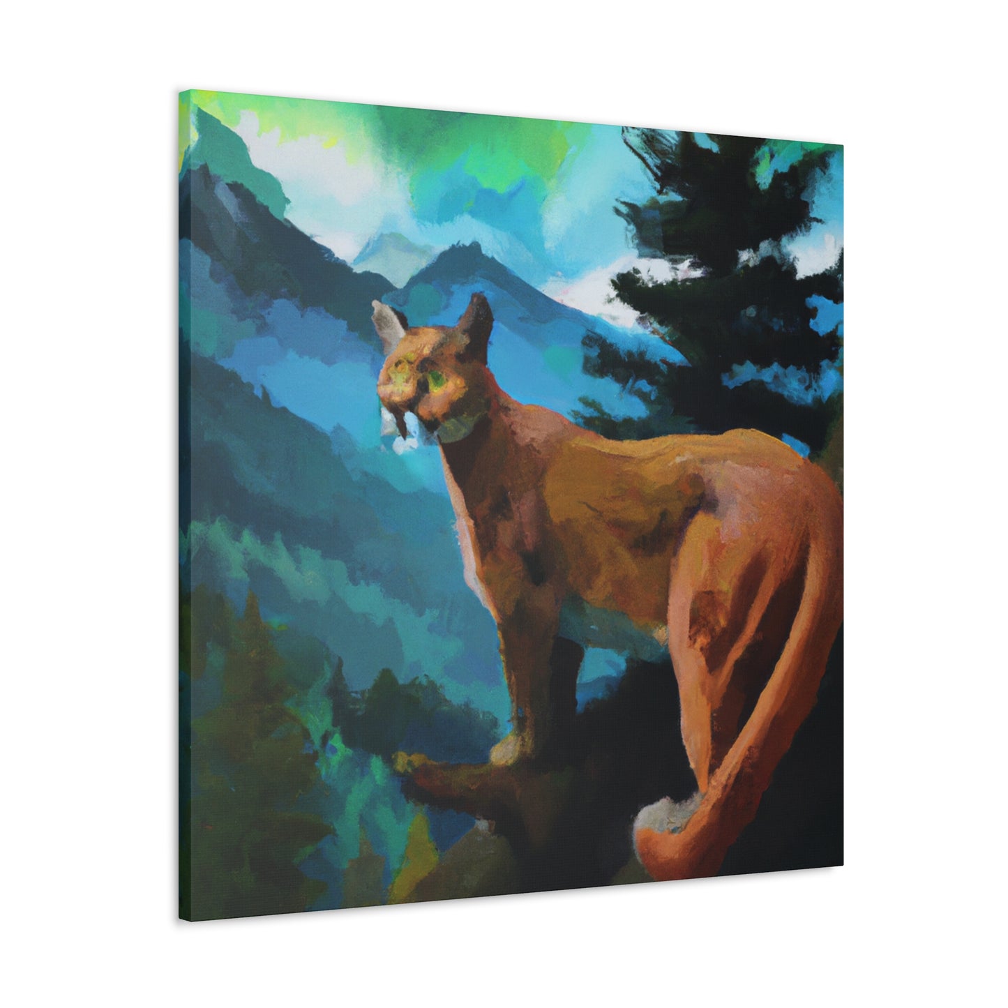 Majestic Cougar Captured - Canvas