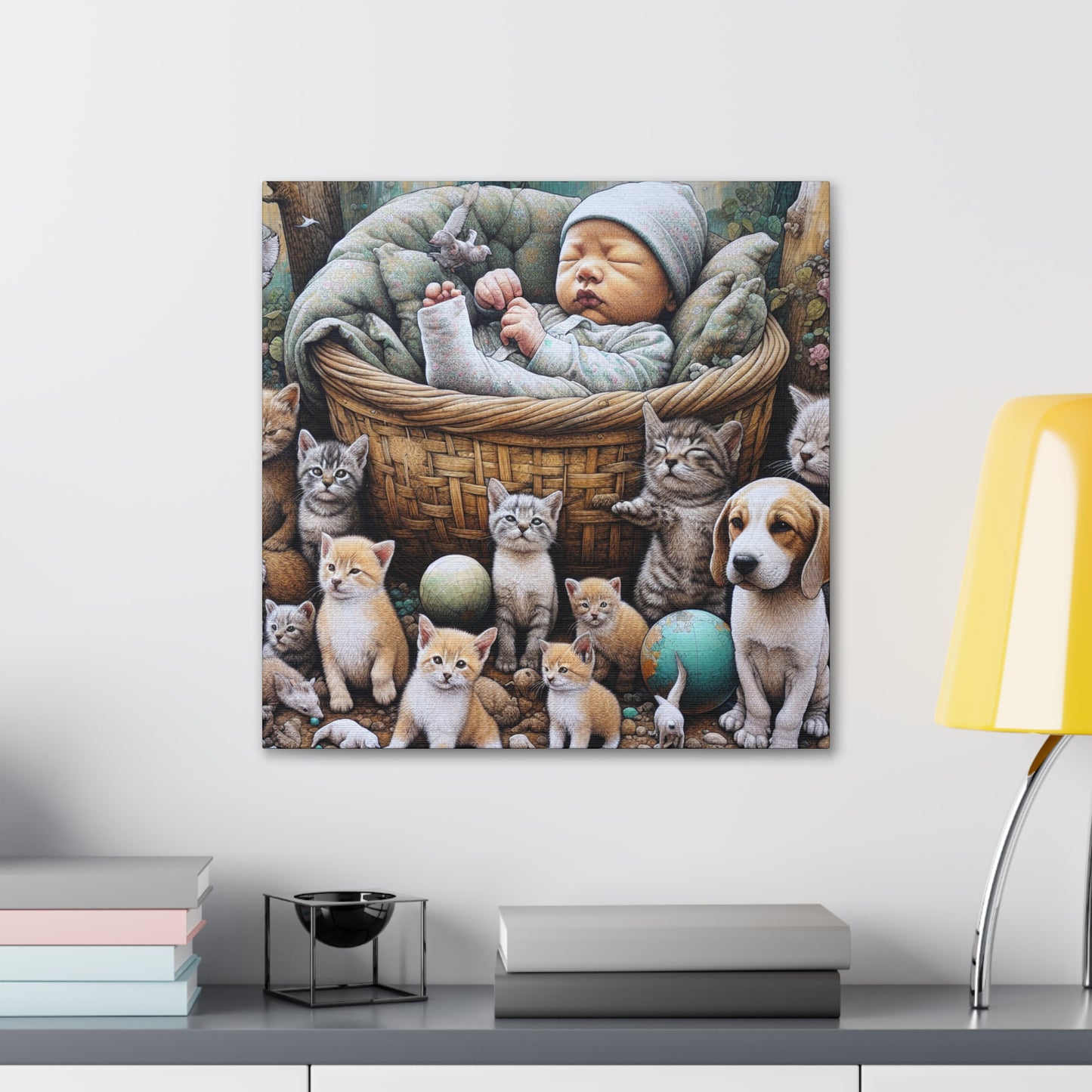 Whimsical Pet Mischief - Canvas