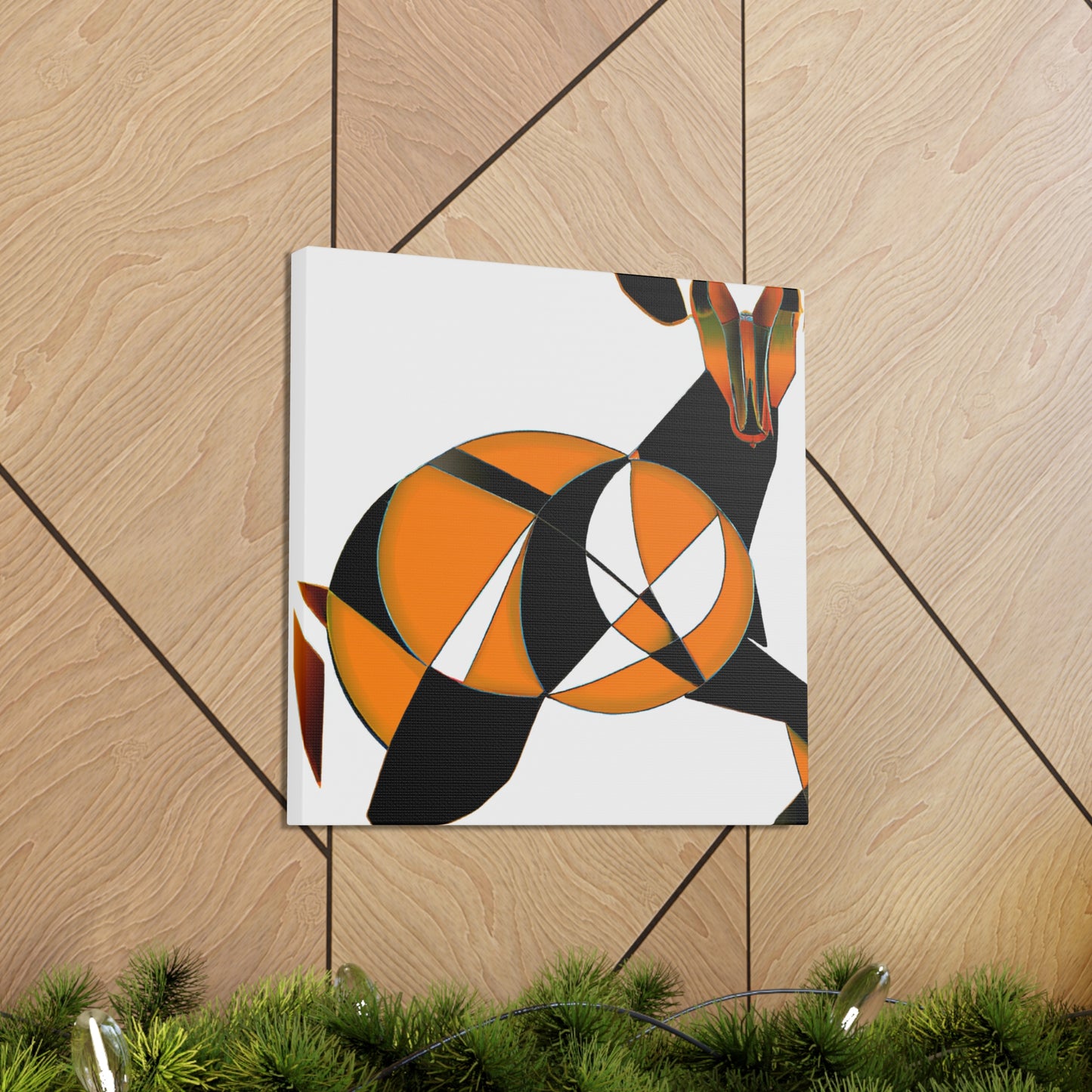 "Gazelle in Art Deco" - Canvas