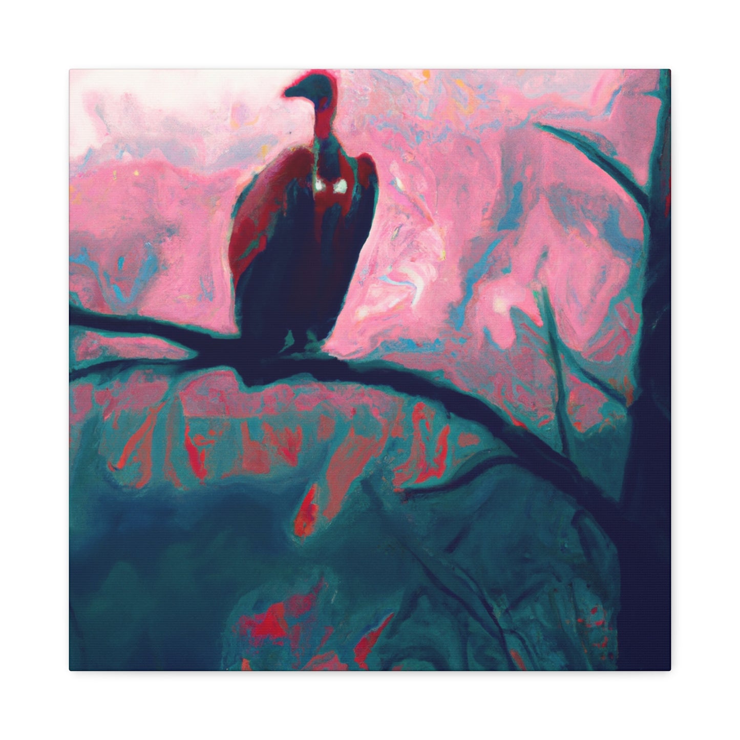 Vulture's Perched Form - Canvas