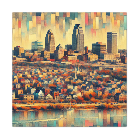 "Vibrant Hues of Omaha" - Canvas