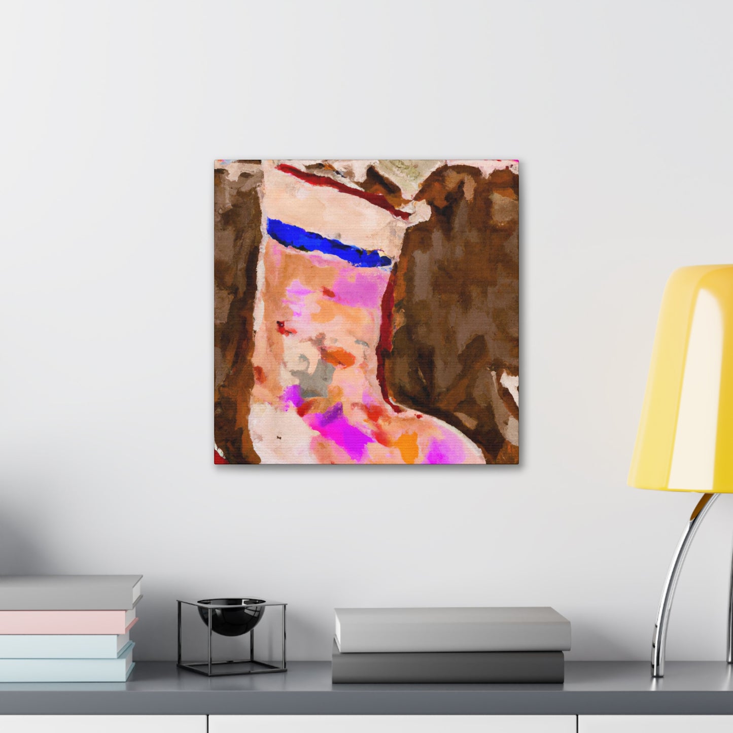 "Stocking Sheer Elegance" - Canvas