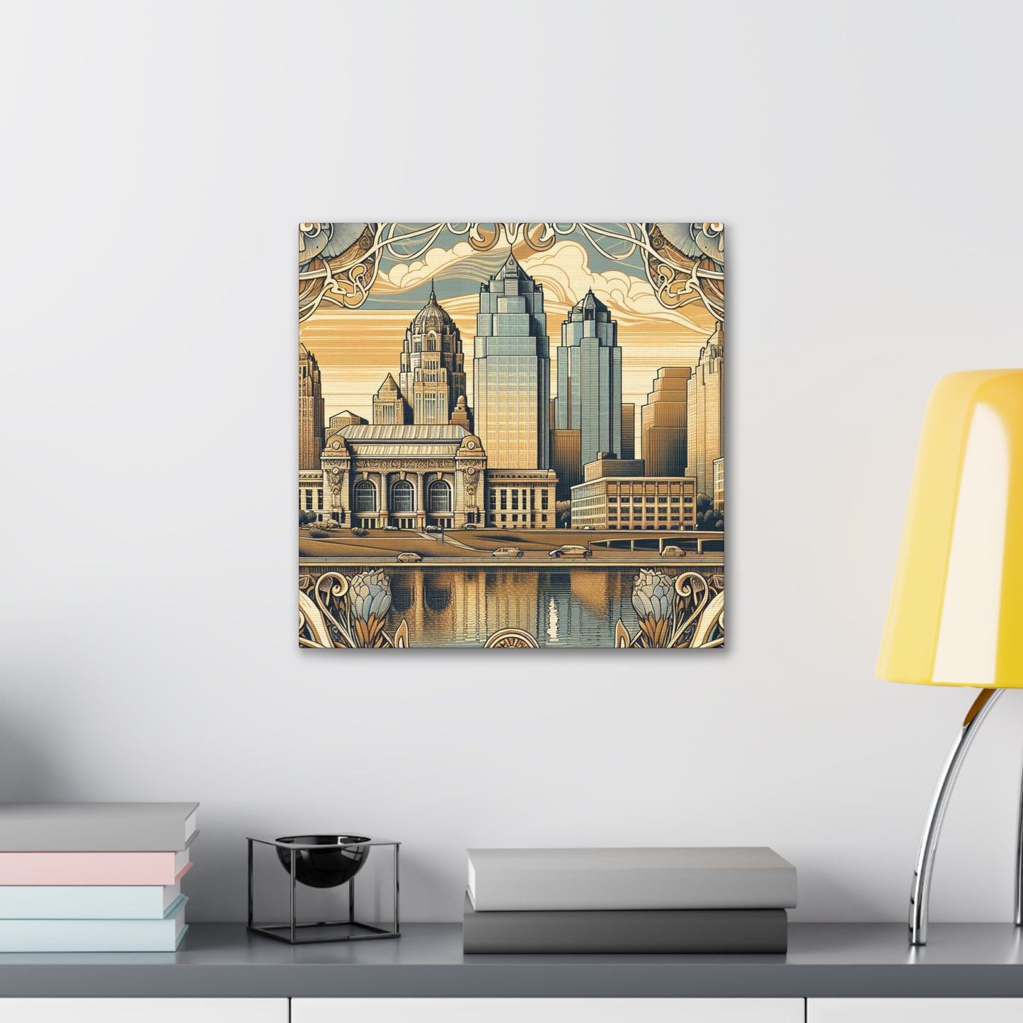 "Enchanting Prairie Metropolis" - Canvas