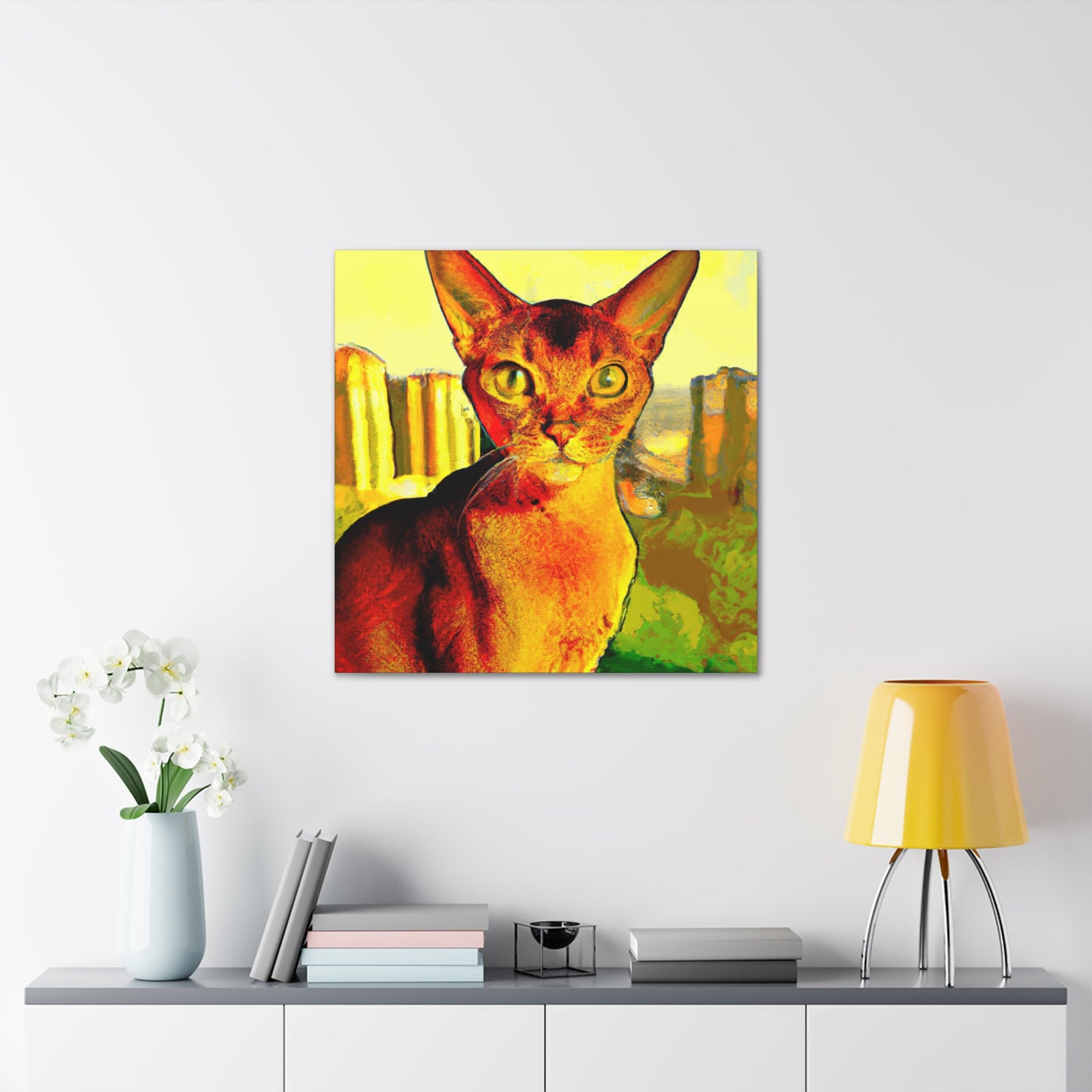 "Abyssinian Pop Adventure" - Canvas