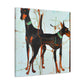 "Doberman Pinscher Odyssey" - Canvas